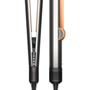 Dyson Hair Straightener in Silver and Rose Gold Accents